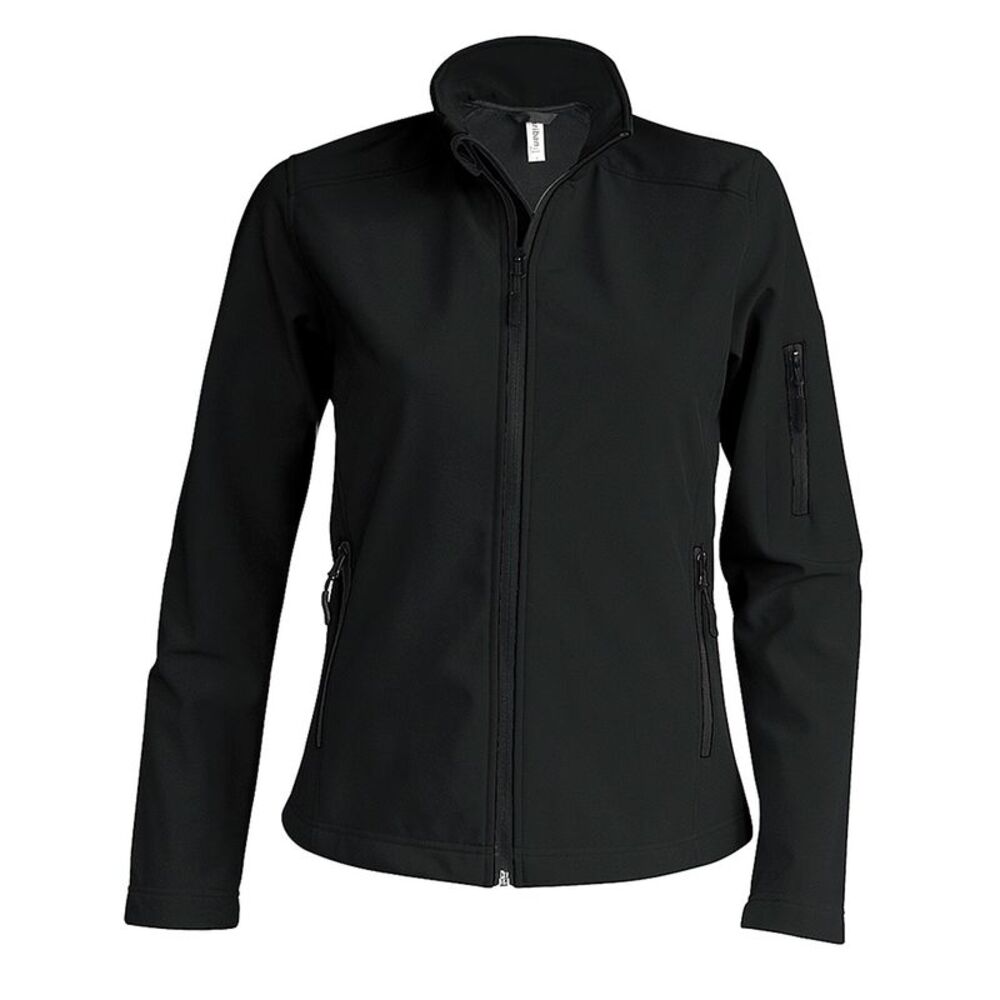 Kariban Womens/Ladies Soft Shell Jacket / Black